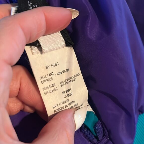 Vintage COLUMBIA 90s Oversized Reversible Windbreaker Jacket Medium Retro Ski XL - Picture 9 of 16